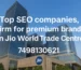 Top SEO Companies Firm for Premium Brands in Jio World Trade Centre